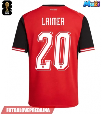 Lacne Muži Futbalové dres Rakúsko Konrad Laimer #20 MS 2026 Krátky Rukáv - Domáci